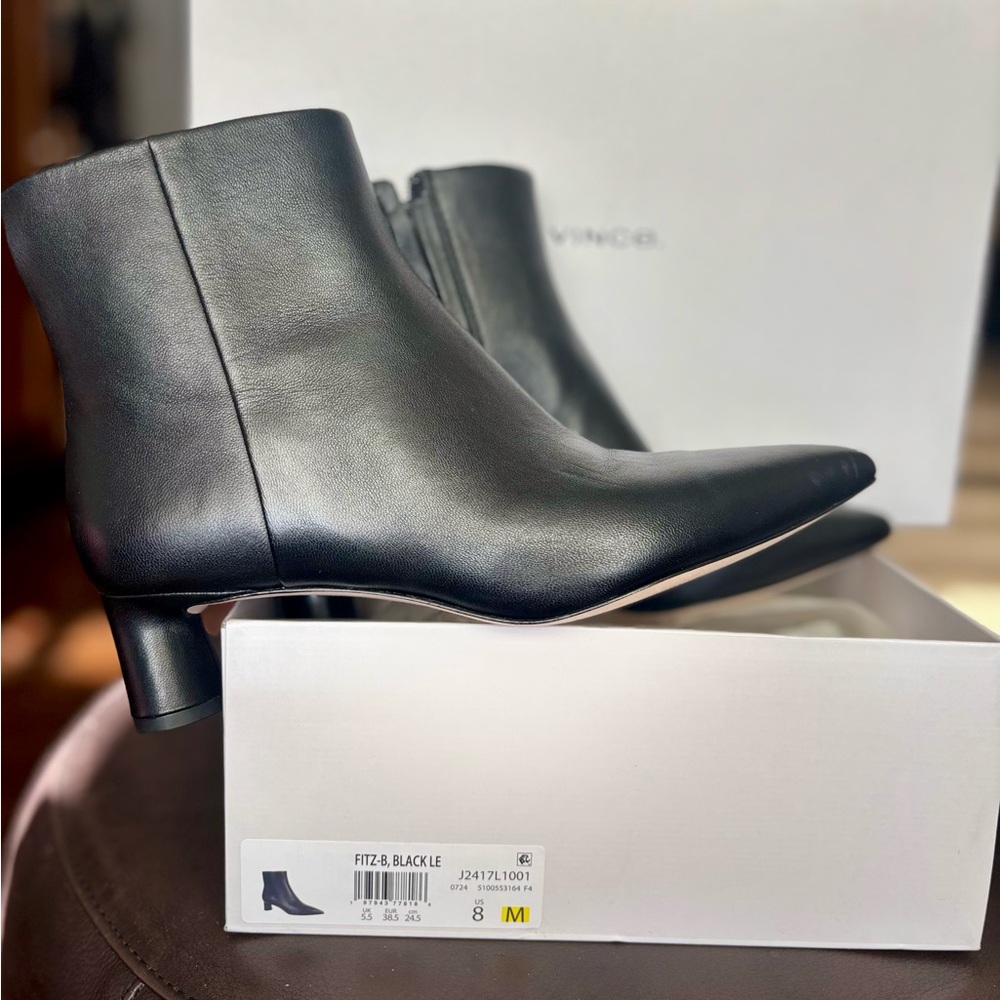 Never Worn - Vince Black Ankle Boots “Fitz-B”
